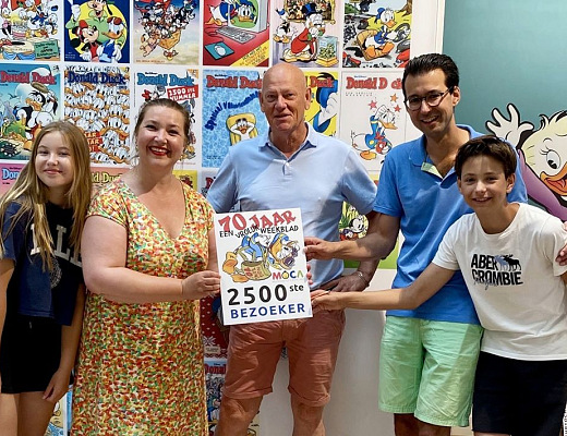 2500ste bezoeker voor Donald Duck