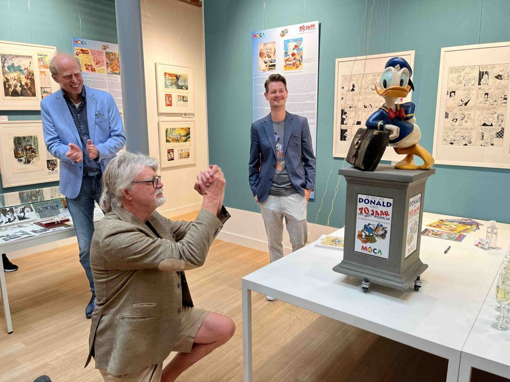 Vernissage '70 jaar Vrolijk Weekblad Donald Duck'