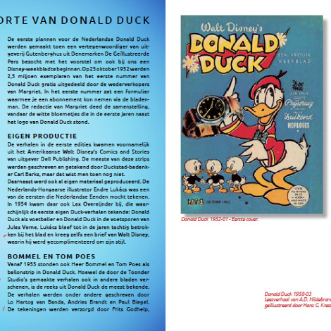 Tweede druk Luxe Catalogus ’70 jaar Vrolijk Weekblad Donald Duck’